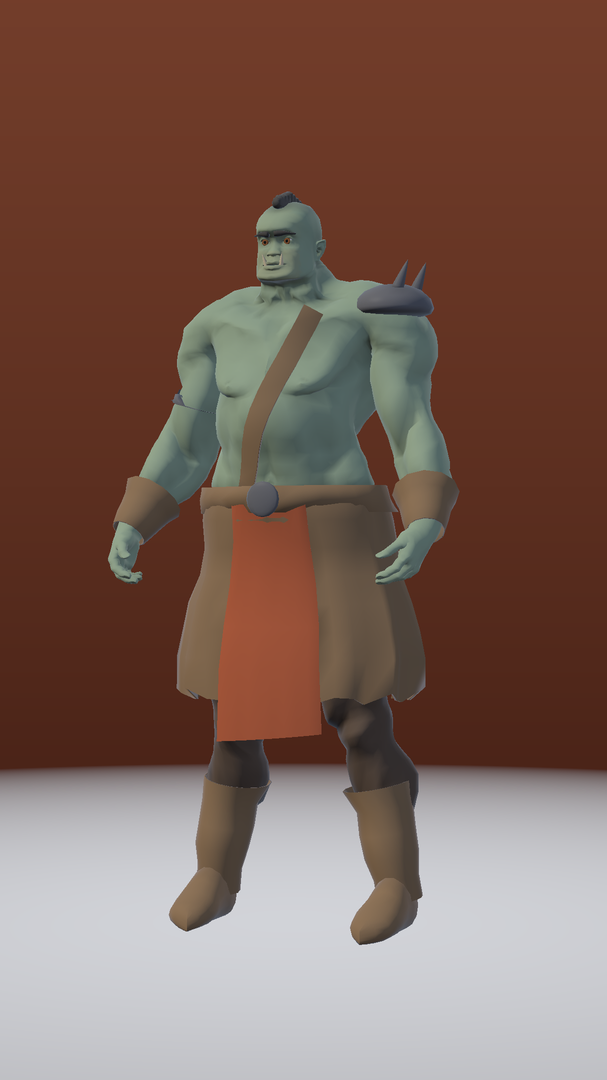 Ork character portrait