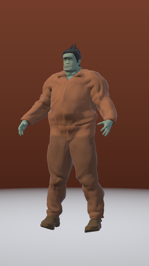 Ork character portrait