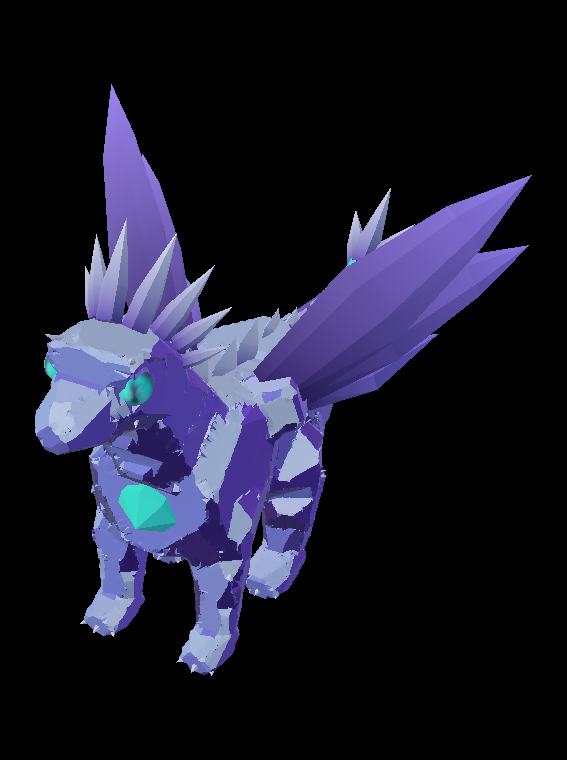 Crystal Wyrmling from above