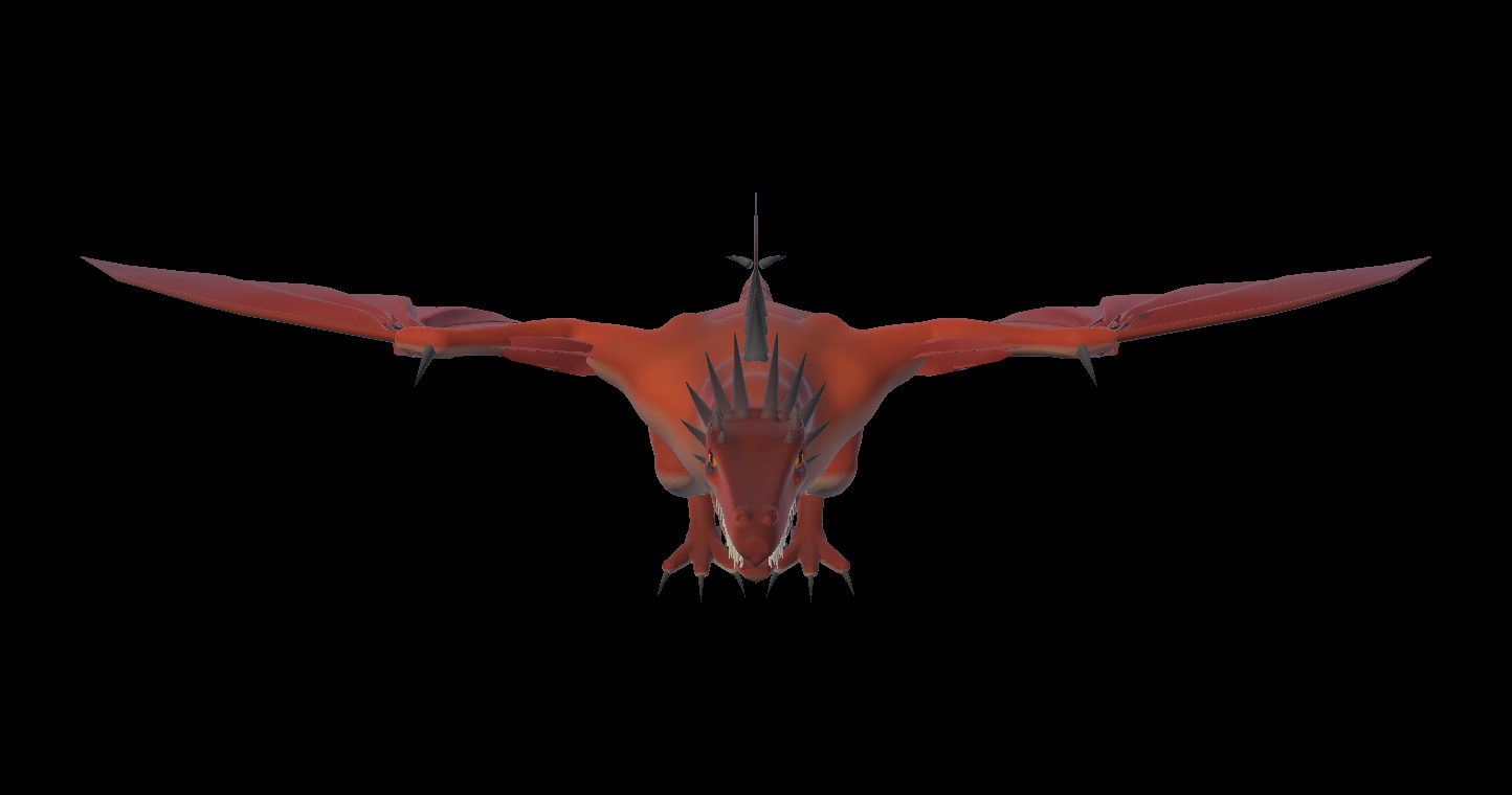 Fire Wyvern from the front